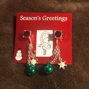 NWT Holiday Earrings with Snowflakes